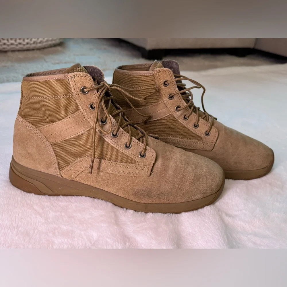 Carhartt Men's Brown Suede Lace-Up Boots